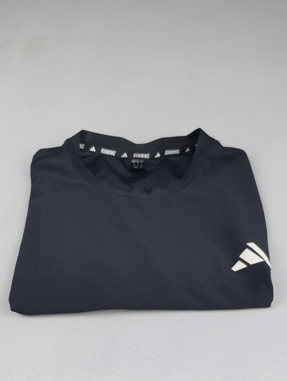 adidas Aeroready Black Short-Sleeve Running Tee.